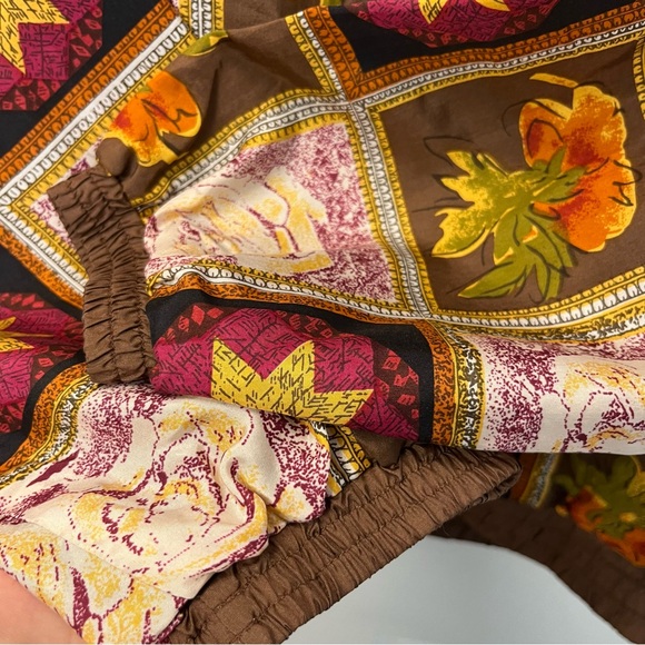 Vintage Feel Free by G.C Women's Multicolor Patterned Silk Bomber Jacket Medium - Picture 2 of 12